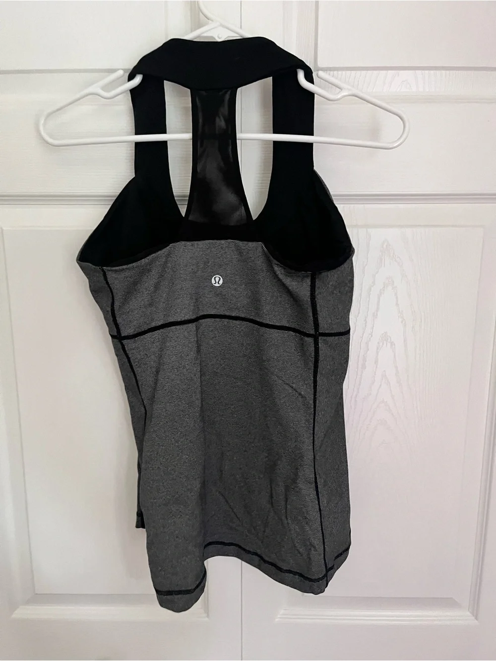 lululemon athletica Black and Gray Racerback Tank